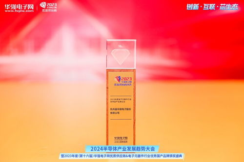 晶華微電子榮膺2023年度電子元器件行業(yè)優(yōu)秀國產(chǎn)品牌企業(yè)獎